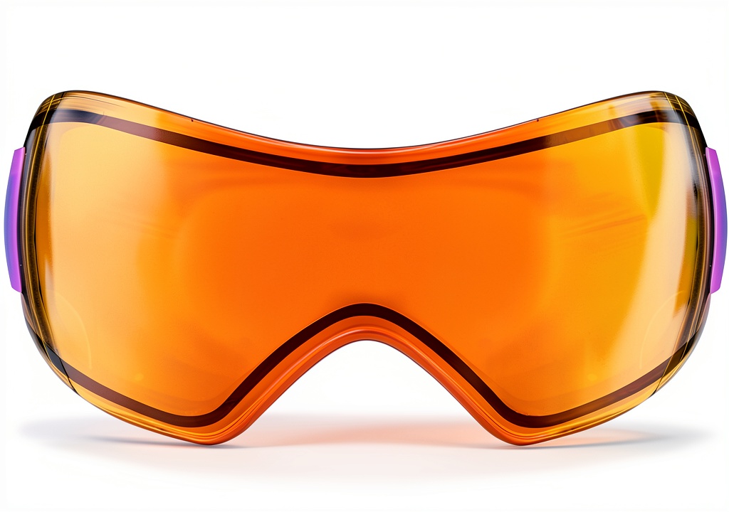 Installing GI Sportz Paintball Replacement Mask Lenses for Unisex on a wooden desk