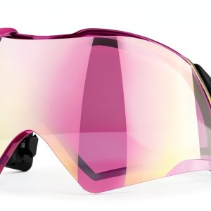 Push Paintball Rose Tint Mask Lens with Gold REVO Mirror Coating-0