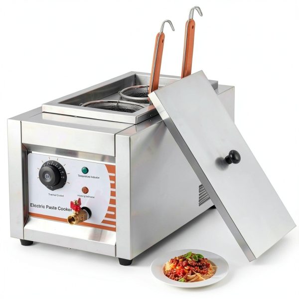 Commercial Pasta Cooker JIAWANSHUN 2‑Hole Stainless Steel Noodle-0