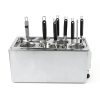 110V Commercial Pasta Cooker 6 Holes 1500W Electric Noodle Cooking Machine, 50-110? Stainless Steel Noodle Cooker Machine for Cafeterias, Restaurants, Food Stalls and More-2