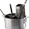 Pasta Pots LJLZXPBUS 20qt Aluminum Cooker with 4 Steel Insert Baskets-0