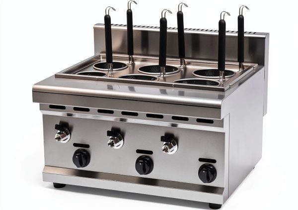 Eapmic Gas 6-Hole Pasta Cooker Commercial LPG with 6 Baskets-6