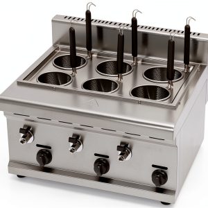 Commercial pasta cooker 6 baskets electric pasta pot/pasta cooker pasta machine oven pasta cooking tool dumplings with pasta strainer For home, restaurant, food stalls-0