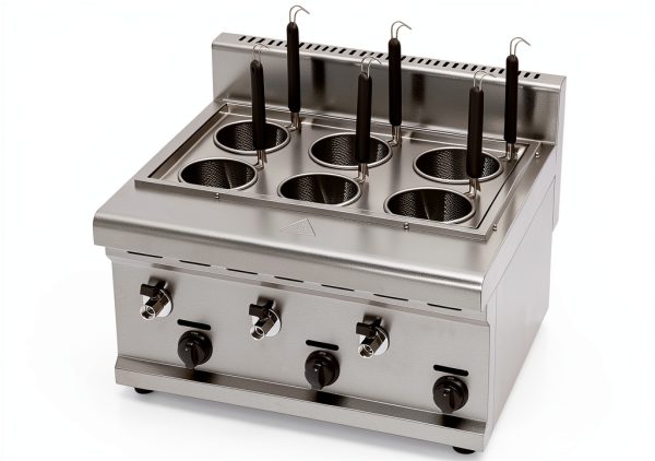 Commercial pasta cooker 6 baskets electric pasta pot/pasta cooker pasta machine oven pasta cooking tool dumplings with pasta strainer For home, restaurant, food stalls-0