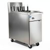 Commercial Gas Pasta Cooker, 70000 BTU, 11 Gallon Capacity, 6 Holes, Stainless Steel Construction PC11-1 ETL-0