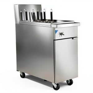 Commercial Gas Pasta Cooker, 70000 BTU, 11 Gallon Capacity, 6 Holes, Stainless Steel Construction PC11-1 ETL-0