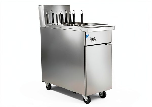 Commercial Gas Pasta Cooker, 70000 BTU, 11 Gallon Capacity, 6 Holes, Stainless Steel Construction PC11-1 ETL-0