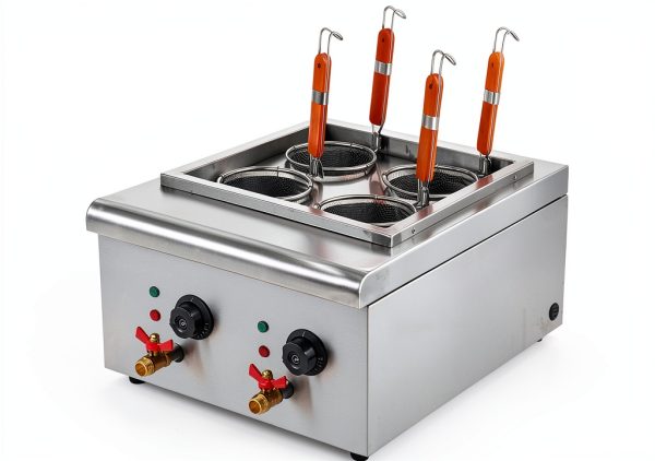 Commercial 5000W Table Top 4 Baskets Electric Noodles Cooker/Pasta Cooking Machine 220V-0