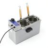 2 Holes Noodle Cooking Machine, 110V 1200W Commercial Pasta Cooker-4