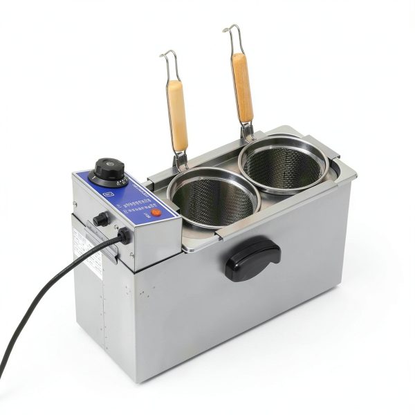 2 Holes Noodle Cooking Machine, 110V 1200W Commercial Pasta Cooker-4