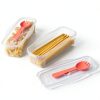 Microwave Pasta Cooker sdybjml 2-Piece Stackable Set White Plastic-3