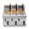 Commercial Pasta Cooker HinLIaDa 6-Hole Steel Gas Noodle Maker-0
