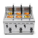 Commercial Pasta Cooker HinLIaDa 6-Hole Steel Gas Noodle Maker-0