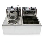 Pasta Cooking Machine 2-in-1 JARYANNIX Commercial 10L+10L Dual Basket-0