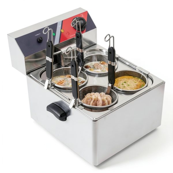Electric Noodle Cooker Etoileshop Pasta Cooker 4 Baskets-0