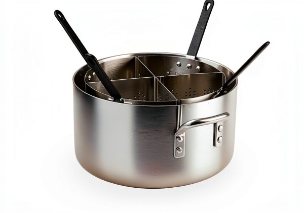 Winware 20 Qt Aluminum Pasta Cooker, Commercial Grade-3