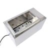 2 Holes Noodle Cooking Machine HinLIaDa 110V 2kW Steel Pasta Cooker-3