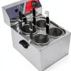 Electric Noodle Cooker 4 Holes Cooking Machine, Stainless Steel Electric Pasta Cooker with 4 Strainer Baskets, Temperature Adjustable Boiler for Spaghetti Macaroni, Ramen, 110V 3.5KW US plug-2