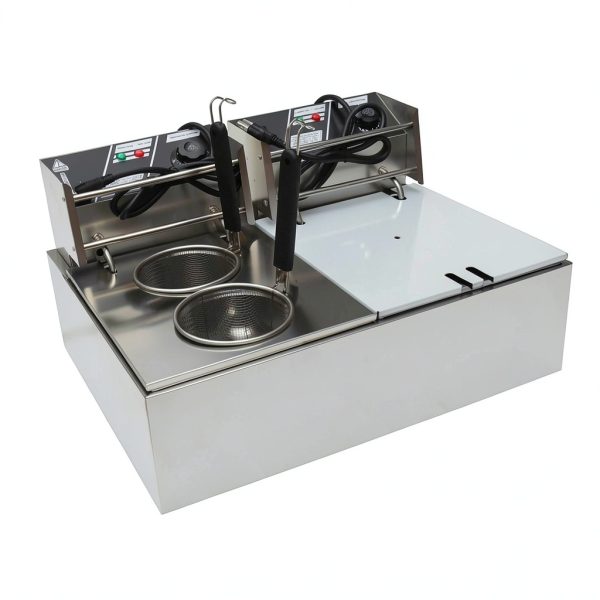 Pasta Cooking Machine 2-in-1 JARYANNIX Commercial 10L+10L Dual Basket-1