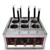 220V Commercial Pasta Cooker with 6 Noodle Filter Electric Pasta Cooking Machine Multifunctional Pasta Warmer Noodles Cooker 6KW for Cooking Dumplings NoodlesVegetables 30-110℃-2