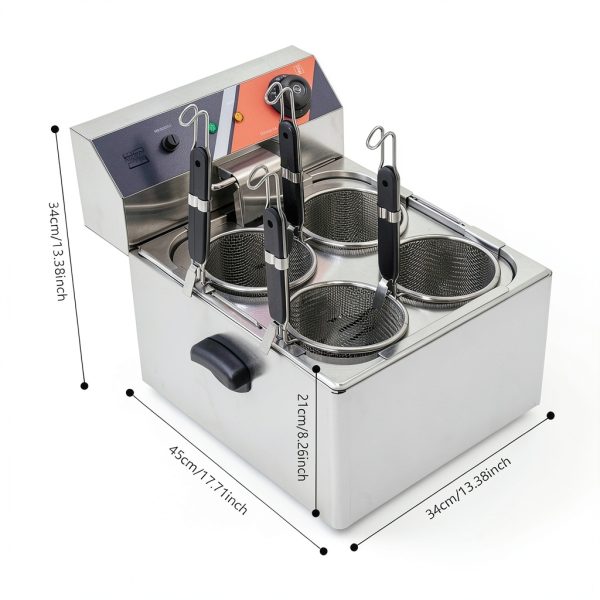 Electric Noodle Cooker Etoileshop Pasta Cooker 4 Baskets-5