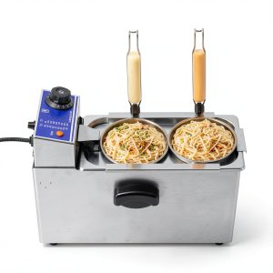 2 Holes Noodle Cooking Machine, 110V 1200W Commercial Pasta Cooker-0