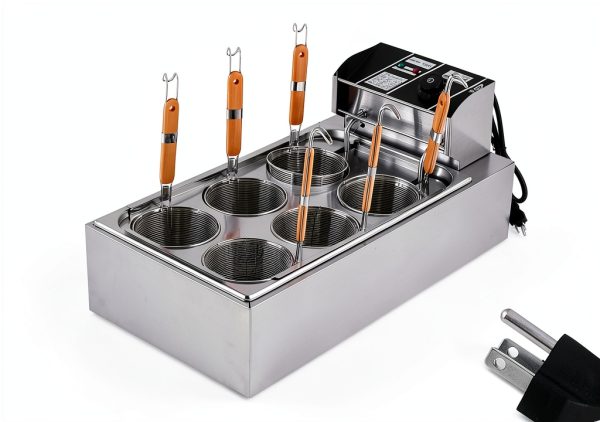 Commercial Pasta Cooker JIAWANSHUN Steel 6 Baskets-3