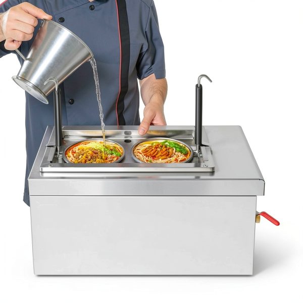 2 Holes Electric Noodles Pasta Boiler KONGIEA 9L-8