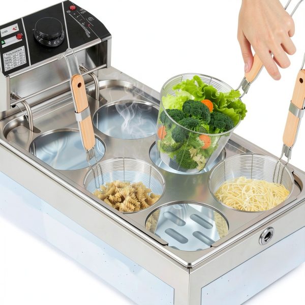Commercial Pasta Cooker JIAWANSHUN Steel 6 Baskets-5