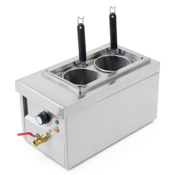 2 Holes Electric Noodles Pasta Boiler KONGIEA 9L-1