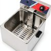 Electric Noodle Cooker 4 Holes Cooking Machine, Stainless Steel Electric Pasta Cooker with 4 Strainer Baskets, Temperature Adjustable Boiler for Spaghetti Macaroni, Ramen, 110V 3.5KW US plug-6
