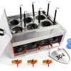 220V Commercial Pasta Cooker with 6 Noodle Filter Electric Pasta Cooking Machine Multifunctional Pasta Warmer Noodles Cooker 6KW for Cooking Dumplings NoodlesVegetables 30-110℃-3