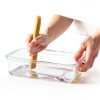 Microwave Pasta Cooker sdybjml 2-Piece Stackable Set White Plastic-5