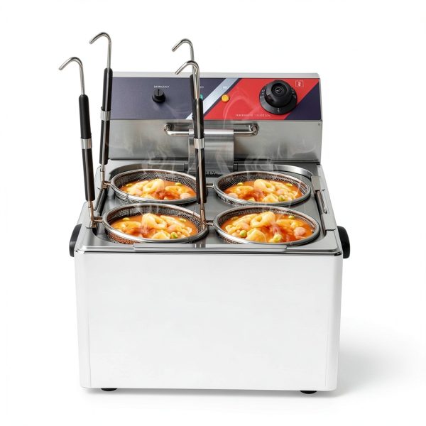 Electric Noodle Cooker Etoileshop Pasta Cooker 4 Baskets-1