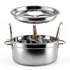 Stainless Steel Pasta Pot with Strainer Baskets, CWTRLPC Commercial-1