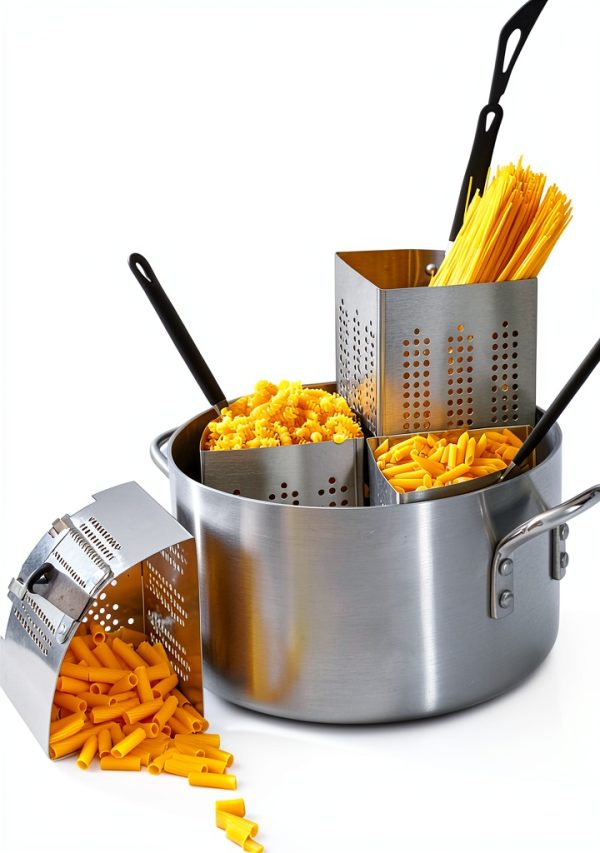Winware 20 Qt Aluminum Pasta Cooker, Commercial Grade-2