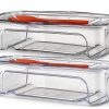 Microwave Pasta Cooker sdybjml 2-Piece Stackable Set White Plastic-0