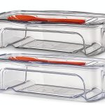 Microwave Pasta Cooker sdybjml 2-Piece Stackable Set White Plastic-0