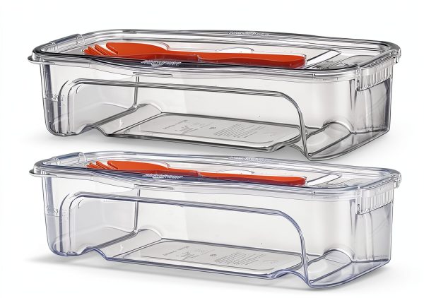Microwave Pasta Cooker sdybjml 2-Piece Stackable Set White Plastic-0