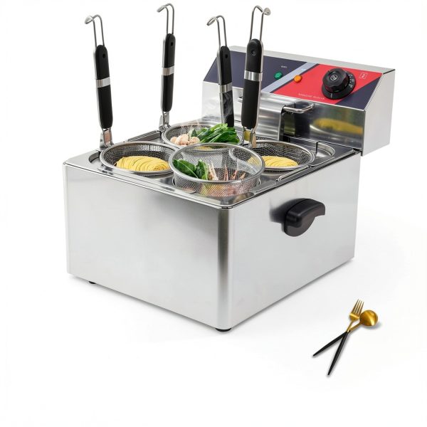 Electric Noodle Cooker Etoileshop Pasta Cooker 4 Baskets-2