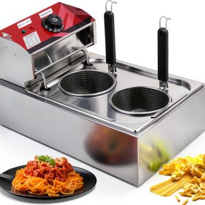 JIAWANSHUN Commercial Pasta Cooker with Adjustable Temp, Stainless-0